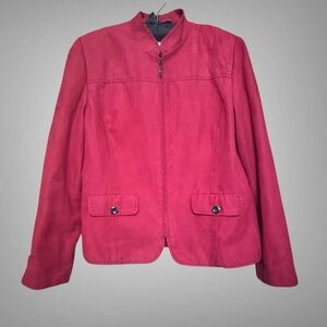 ALFRED DUNNER FAUX SUEDE JACKET SIZE 12